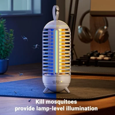 Mosquito light UV lamp trap mosquito killer Physical electric shock trap Home office mosquito trap - Image 4